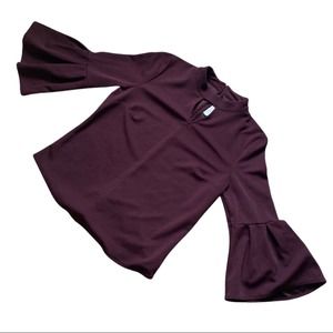 Sweet Pea Peplum Sleeve Blouse